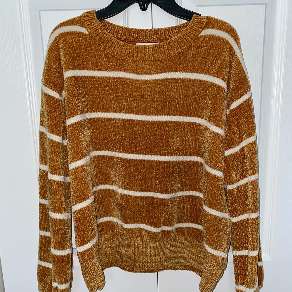Striped Chenille Boutique Sweater